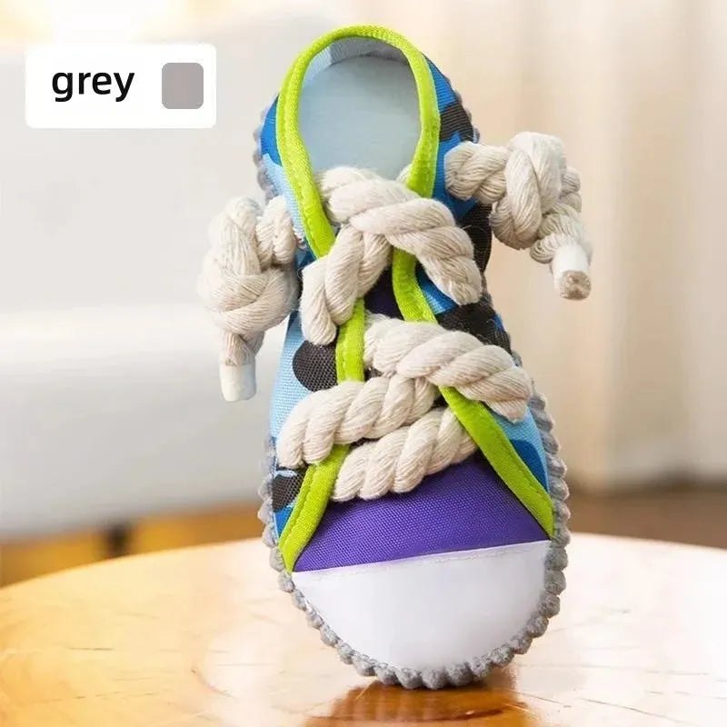 Dog Toys Pet Cotton Rope Slippers Sound Making Toys Dog Teeth Grinding Cleaning Teeth Built-in BB Airbag Round Ball Bell Various