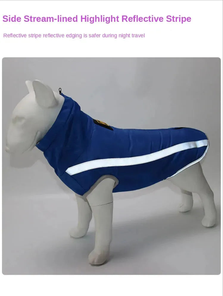 Winter Warm Dog Clothes Waterproof Pet Padded Vest Zipper Jacket Coat For Small Medium Large Dogs Dog Costume Ropa Para Perros