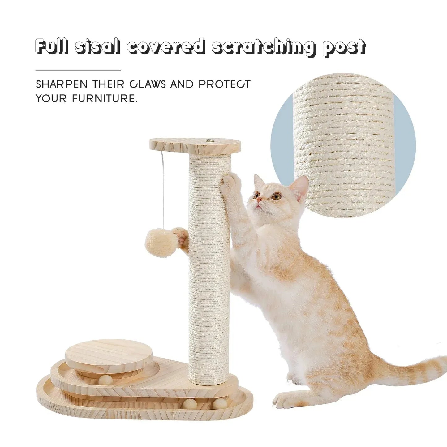 Cat Tree Cat Tower with Scratching Posts and Plush Condo Cat Furniture for Small Spaces Multi-Level Stand House Activity Tower