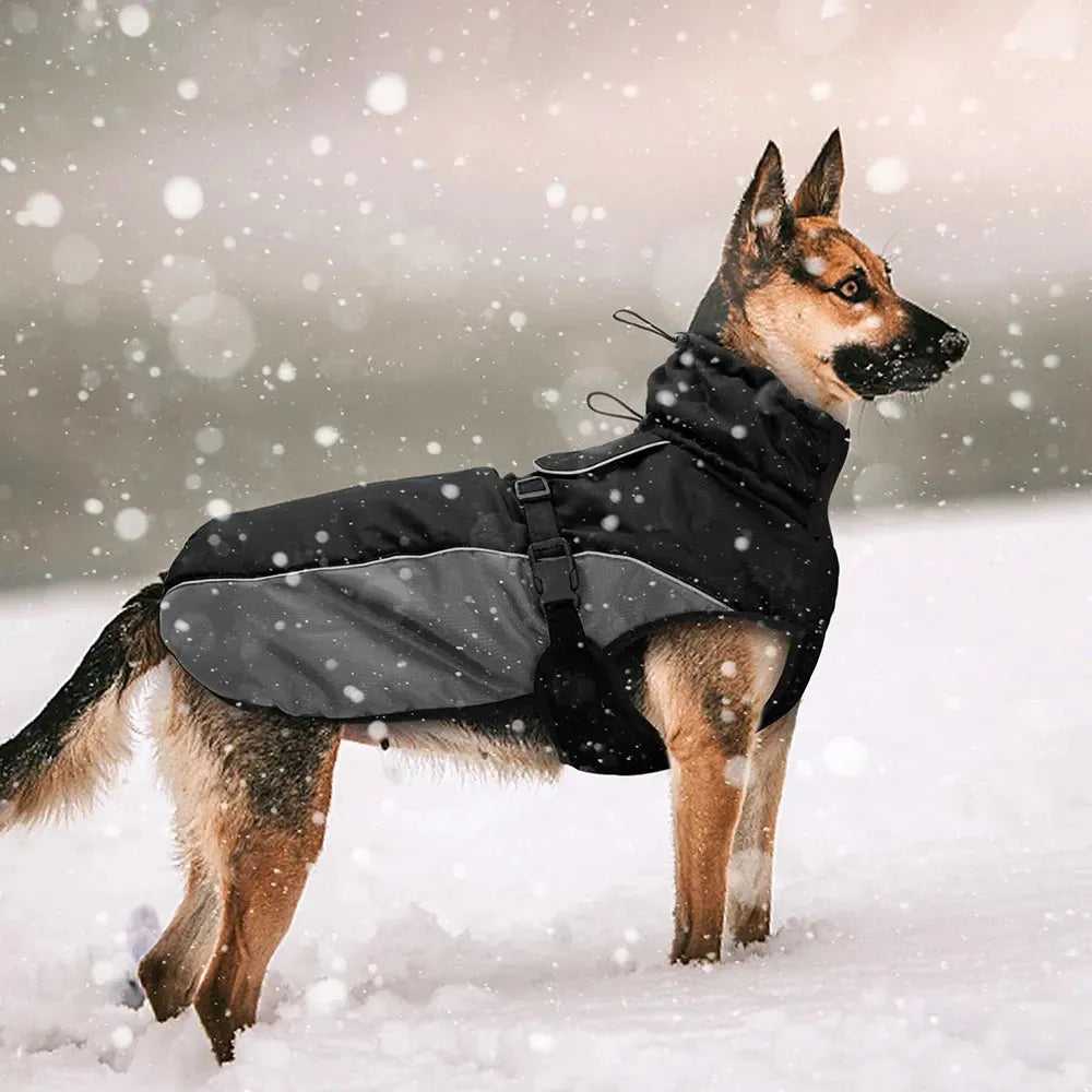 Waterproof Big Dog Clothes Warm Large Dog Coat Jacket Reflective Raincoat Clothing For Medium Large Dogs French Bulldog XL-6XL