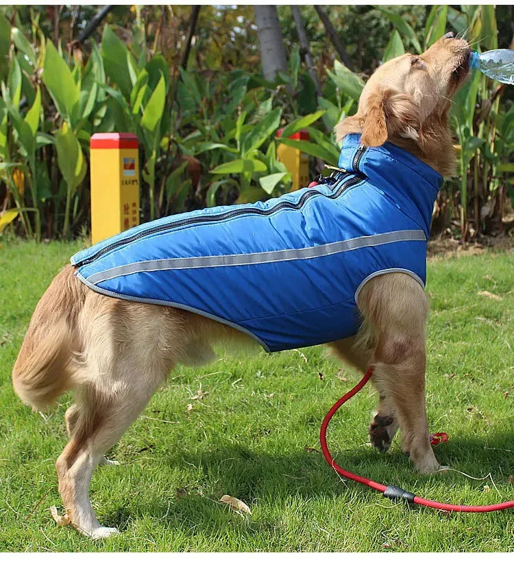 Winter Warm Dog Clothes Waterproof Pet Padded Vest Zipper Jacket Coat For Small Medium Large Dogs Dog Costume Ropa Para Perros