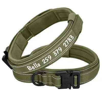 Elite Canine Elegance Personalised Military Dog Collar