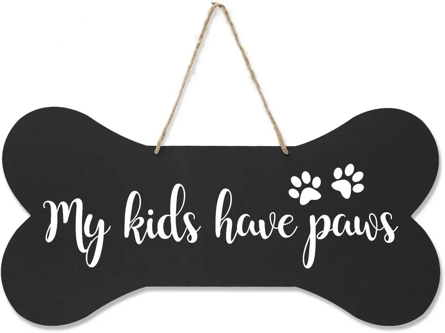 Home is Where My Dog is Pet Quote Dog Bone Wall Wooden Hanging Signs Dog Lovers Gifts for Women Dog Owner Gift for Home Decor