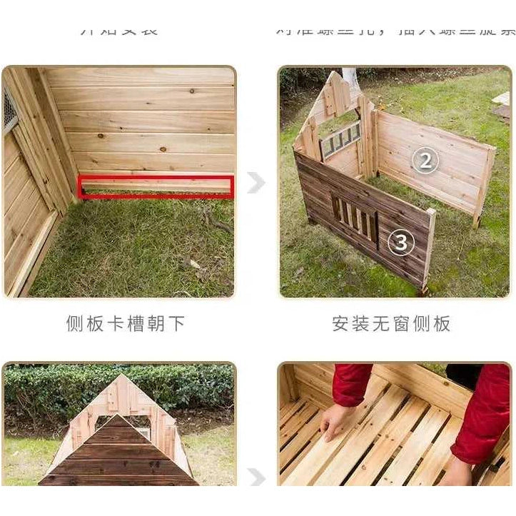 Large Size Corral Dog House Supplies Booth Small Wooden Puppy Dog House Camping Home Casinha De Pet Cachorro Dog Furniture Fg26