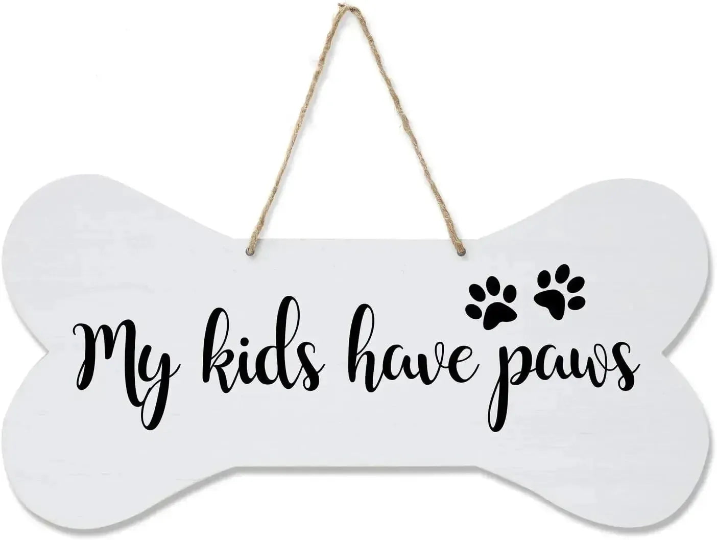 Home is Where My Dog is Pet Quote Dog Bone Wall Wooden Hanging Signs Dog Lovers Gifts for Women Dog Owner Gift for Home Decor