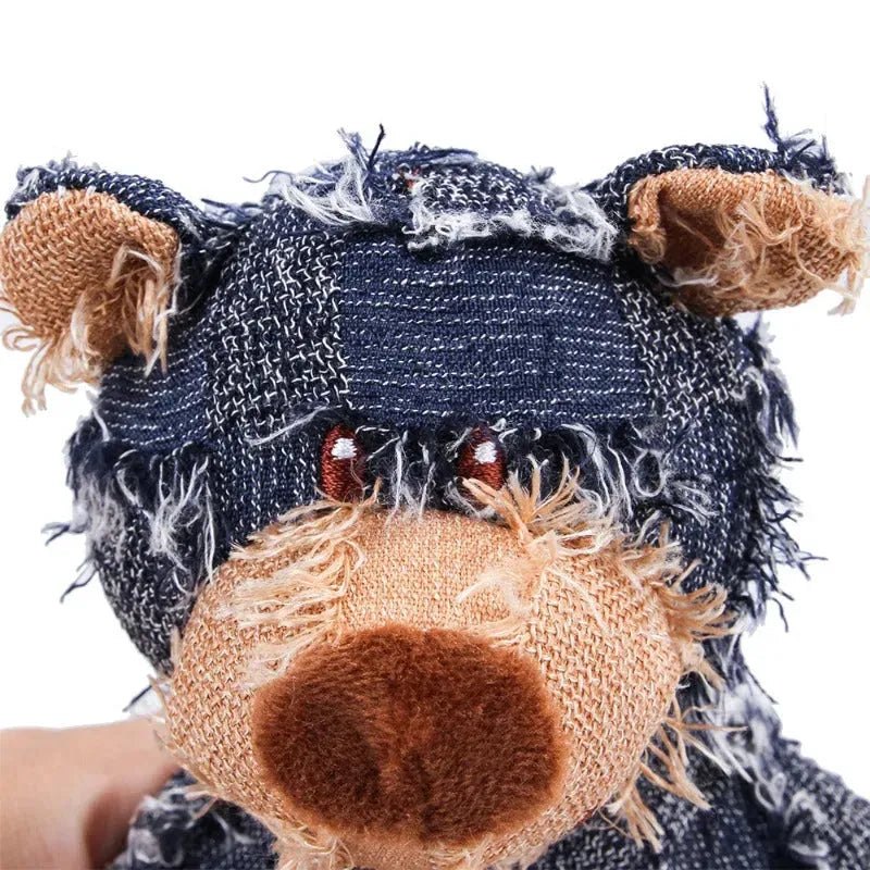 Pet Teddy Bear Soundmaking Toy Plush Interactive Dog Toys Grinding Cleaning Teeth Anti Bite Abreact Plaything Bear Pets Supplies