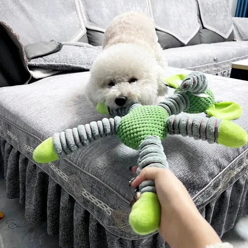 Indestructible Large Dog Sound Squeaky Toys Animals Shape Pet Soft Plush Chew Molar Training Toy Puppy Bite Teeth Dental Toys