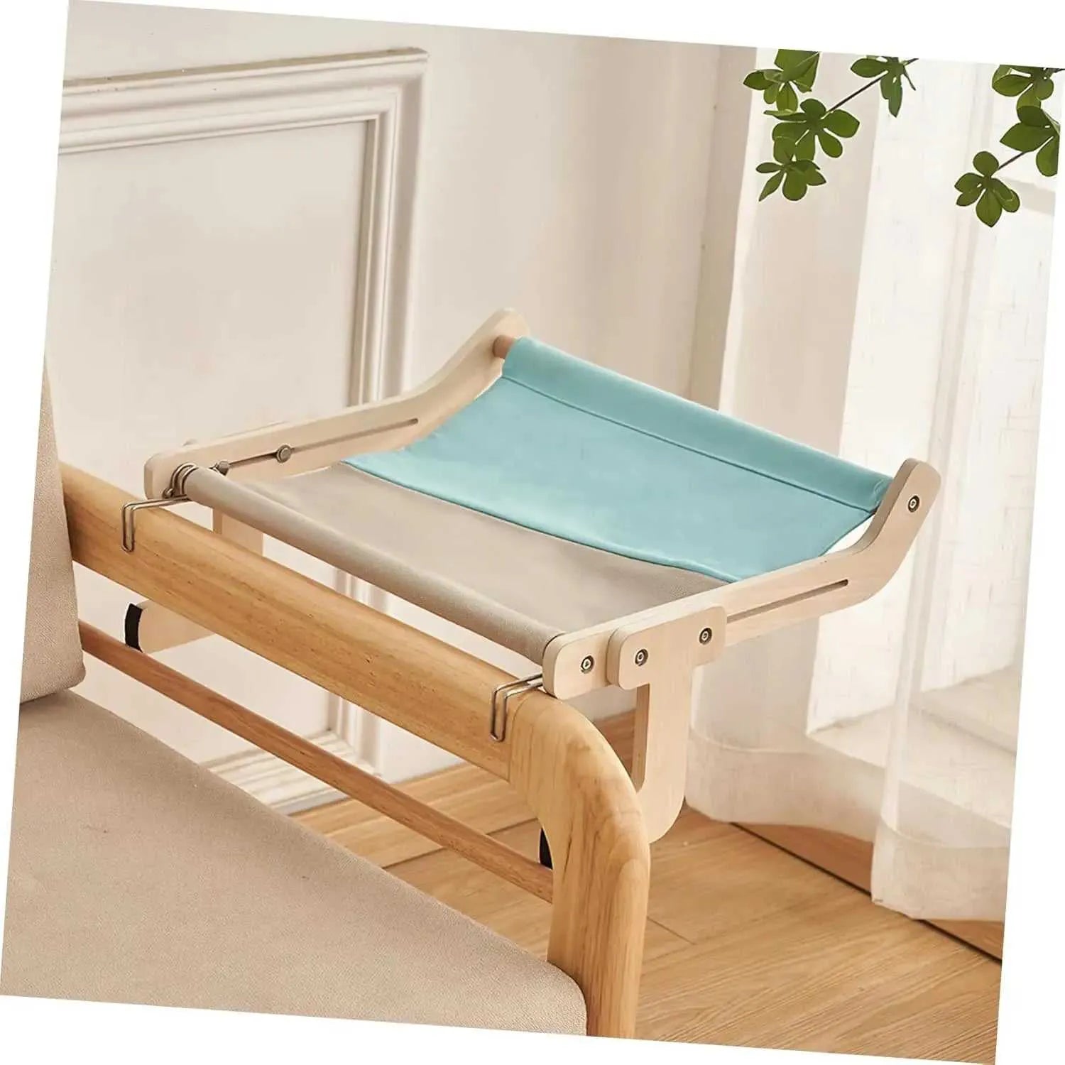 Bedside Bed Pet Nest Window Hanging Cat Bed Portable Removable Balcony Cat Hanging Hammock Wooden Suspended Bed Pet Nest