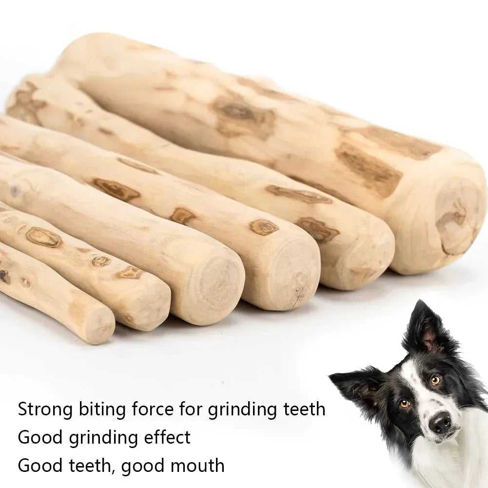 Dog Teeth Grinding Rod Wooden Chewing Toy Natural Coffee Wood Chewable Stick Bite-Resistant Pet Relieve Anxiety Toy Pet Supplies