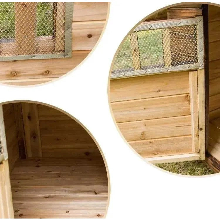 Wooden Dog House Nest Outdoor Rainproof Dog Cat Cage Modern Pet Kennels Warm Small Large Dogs Universal House H