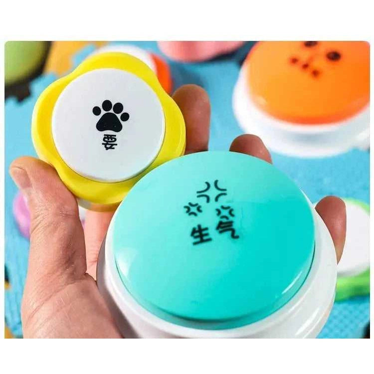 Cat Communication Small Button Dog Mini Recording Training Bell Internet Celebrity Pet Voice Tapping Sound Making Toy