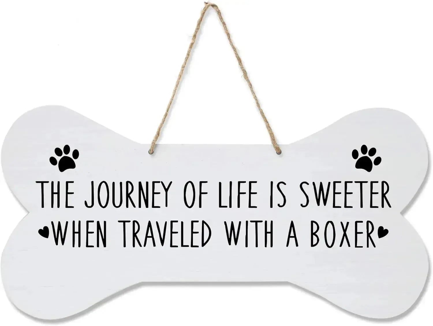 Home is Where My Dog is Pet Quote Dog Bone Wall Wooden Hanging Signs Dog Lovers Gifts for Women Dog Owner Gift for Home Decor