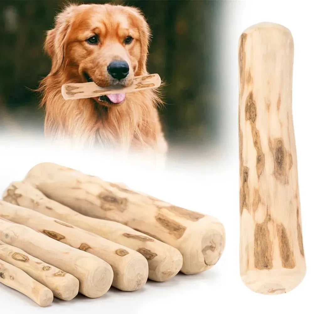 Dog Teeth Grinding Rod Wooden Chewing Toy Natural Coffee Wood Chewable Stick Bite-Resistant Pet Relieve Anxiety Toy Pet Supplies