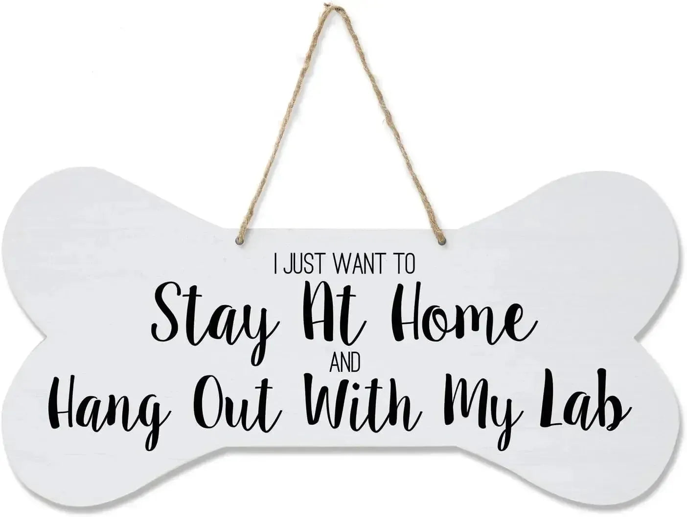 Home is Where My Dog is Pet Quote Dog Bone Wall Wooden Hanging Signs Dog Lovers Gifts for Women Dog Owner Gift for Home Decor