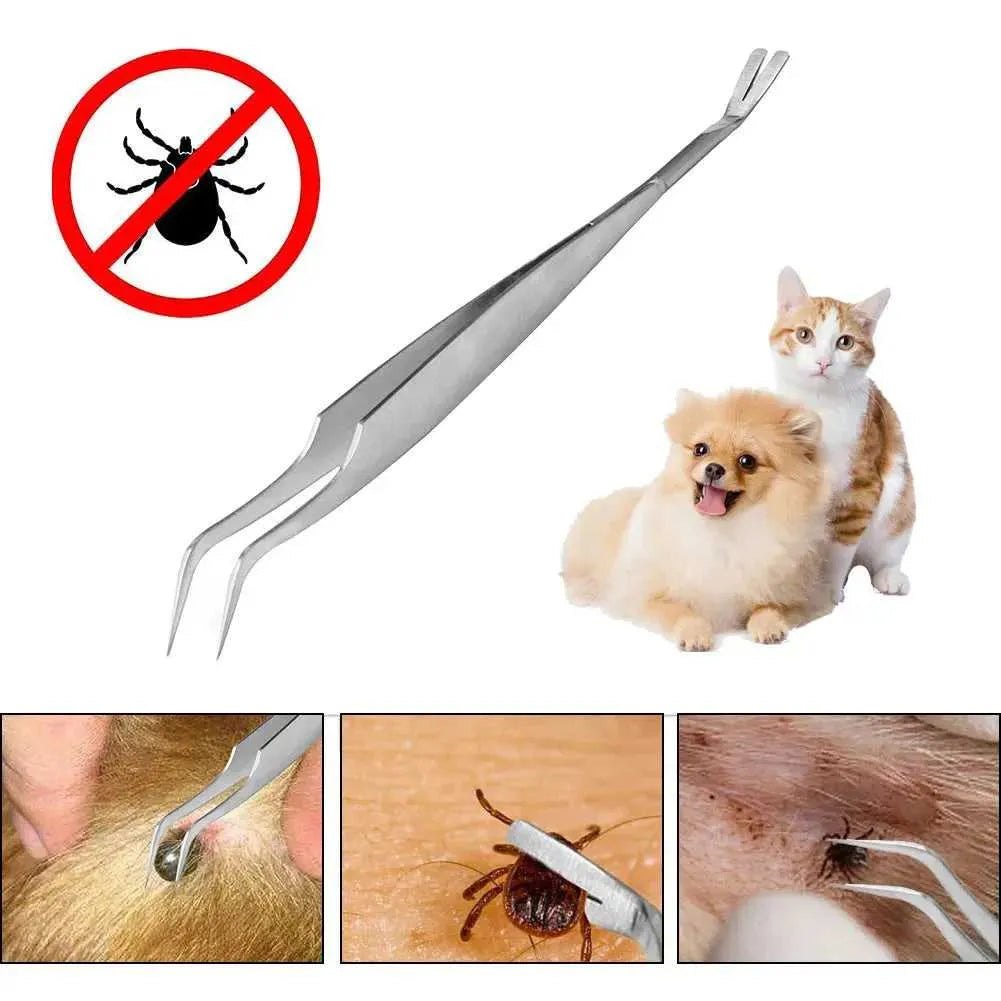 3 Pcs Tick Remover Hook Flea Remover Tweezer Tick Pull Pet Cat Dog Accessaries Ticks Removal Tools Flea Extractor Pet Supplies