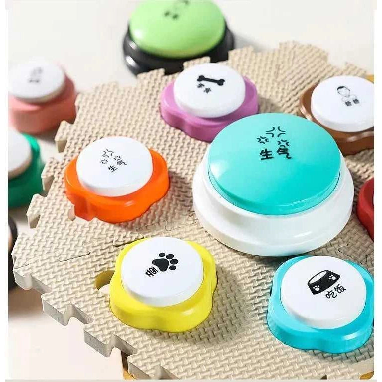 Cat Communication Small Button Dog Mini Recording Training Bell Internet Celebrity Pet Voice Tapping Sound Making Toy