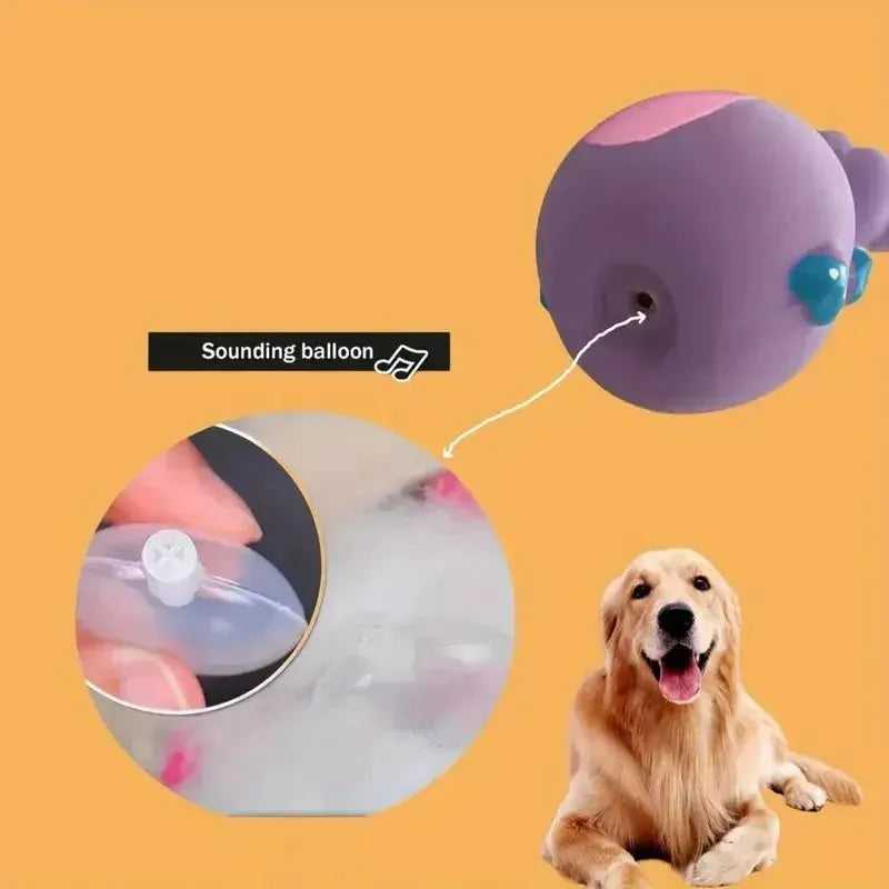 Dog Toy Squeak Latex Dog Toy Dog Cat Soft Rubber Chewy Toys Grind Teeth Pet Toys Interactive Throwing Games Chew Dog Cat Pet Toy