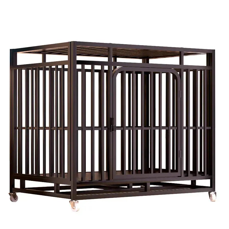 Large Dog Cages with Thickened All Square Tubes Indoor Pet Cages with Toilets Iron Cages Dog Nests