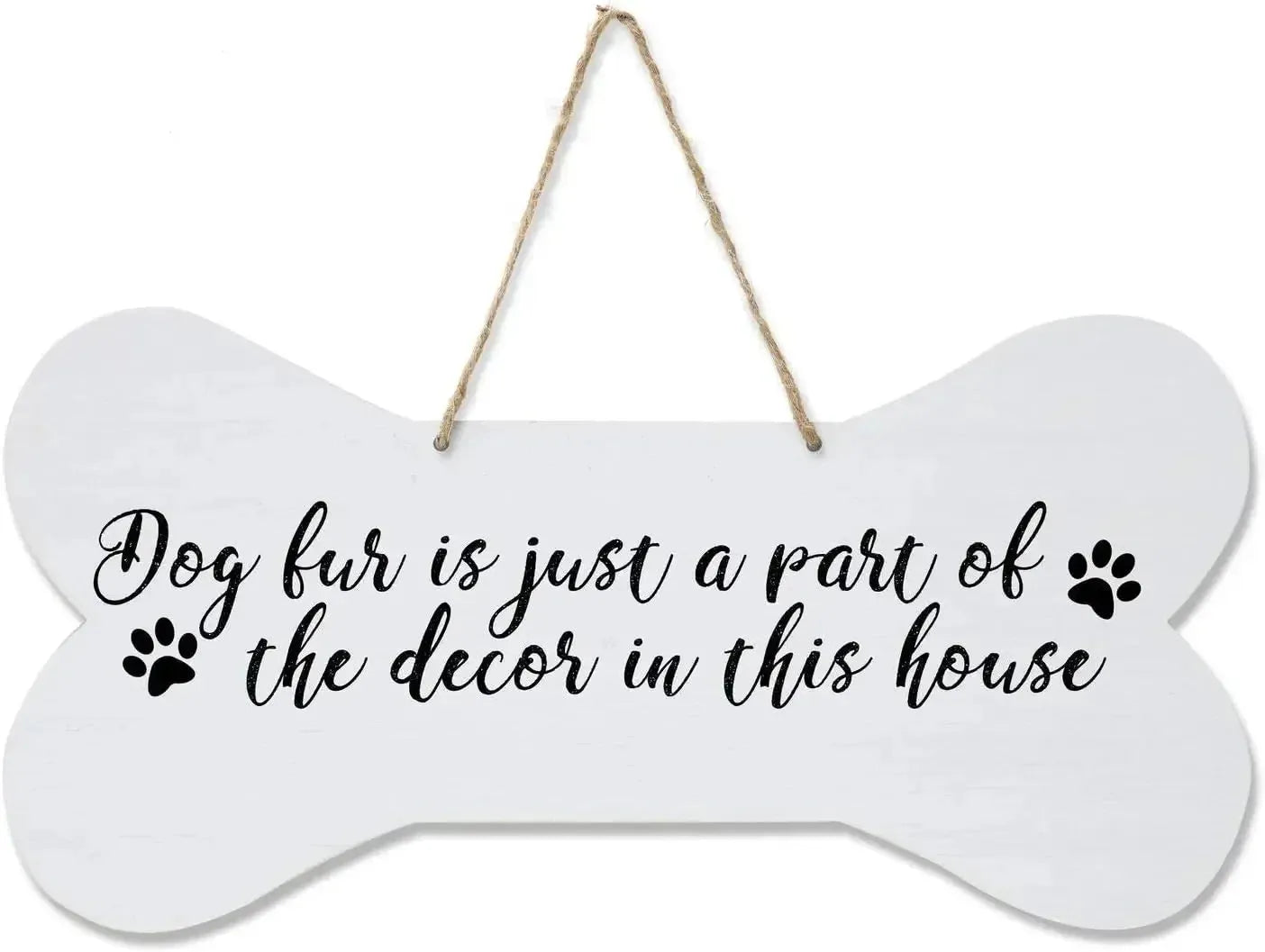 Home is Where My Dog is Pet Quote Dog Bone Wall Wooden Hanging Signs Dog Lovers Gifts for Women Dog Owner Gift for Home Decor