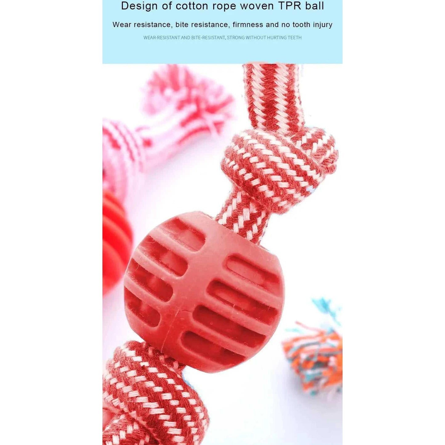 Bite Resistant Dog Rope Toy for Dogs Bite Resist Interactive Cotton Bone Small Puppy Chew Knot Teeth Cleaning Rope Dogs Toys