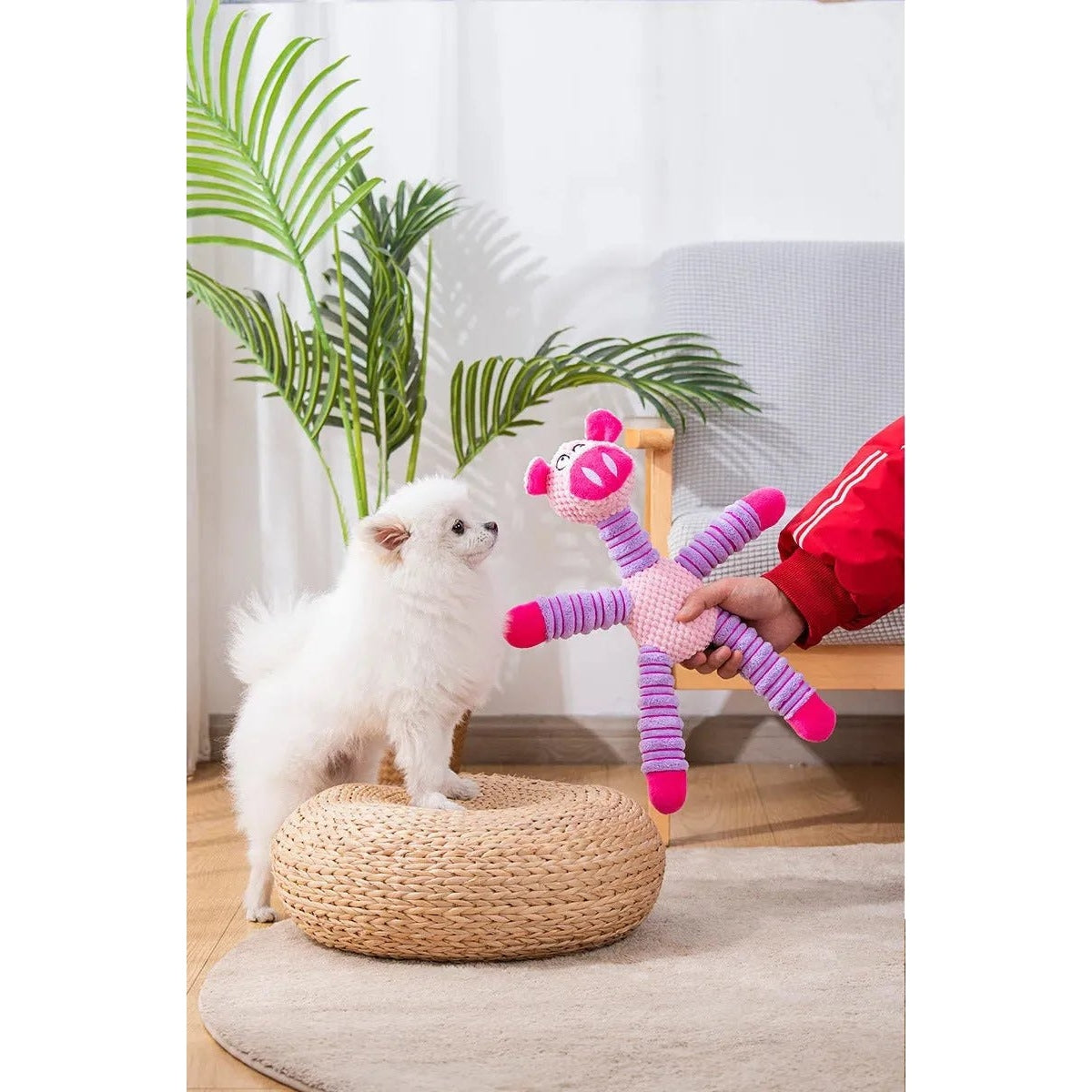 Indestructible Large Dog Sound Squeaky Toys Animals Shape Pet Soft Plush Chew Molar Training Toy Puppy Bite Teeth Dental Toys