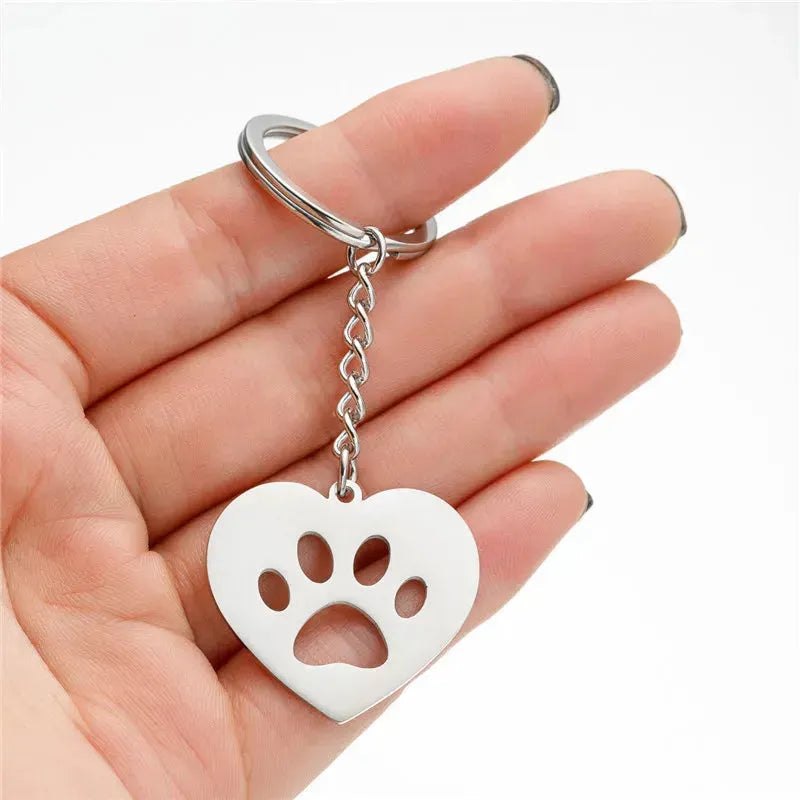 Stainless Steel Animal Keychain Cartoon Bulldog Key Rings Multiple Style Dog Keychains Key Holders Pendant Accessories Gift