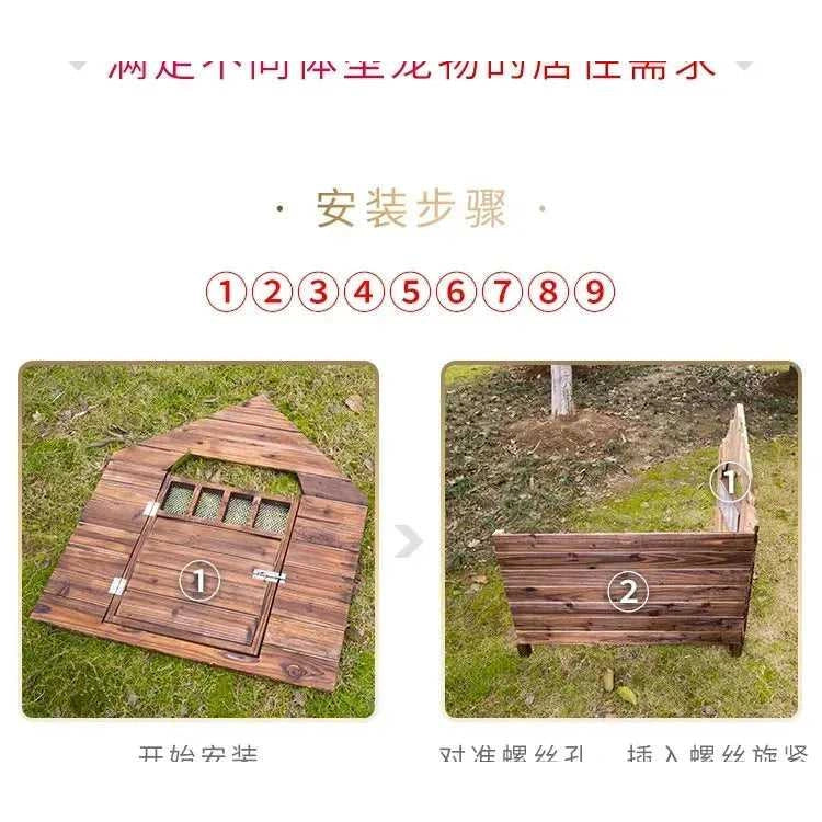 Large Size Corral Dog House Supplies Booth Small Wooden Puppy Dog House Camping Home Casinha De Pet Cachorro Dog Furniture Fg26