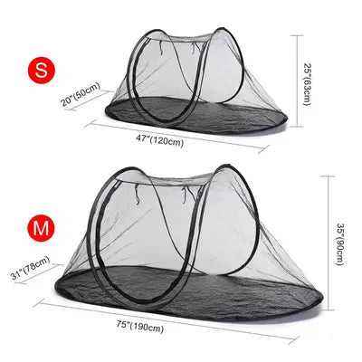 Outdoor Folding Dog Tent Bed Waterproof Base Dog House Cage Pet Kennel Fence Portable Dogs House for Small Medium Large Dog