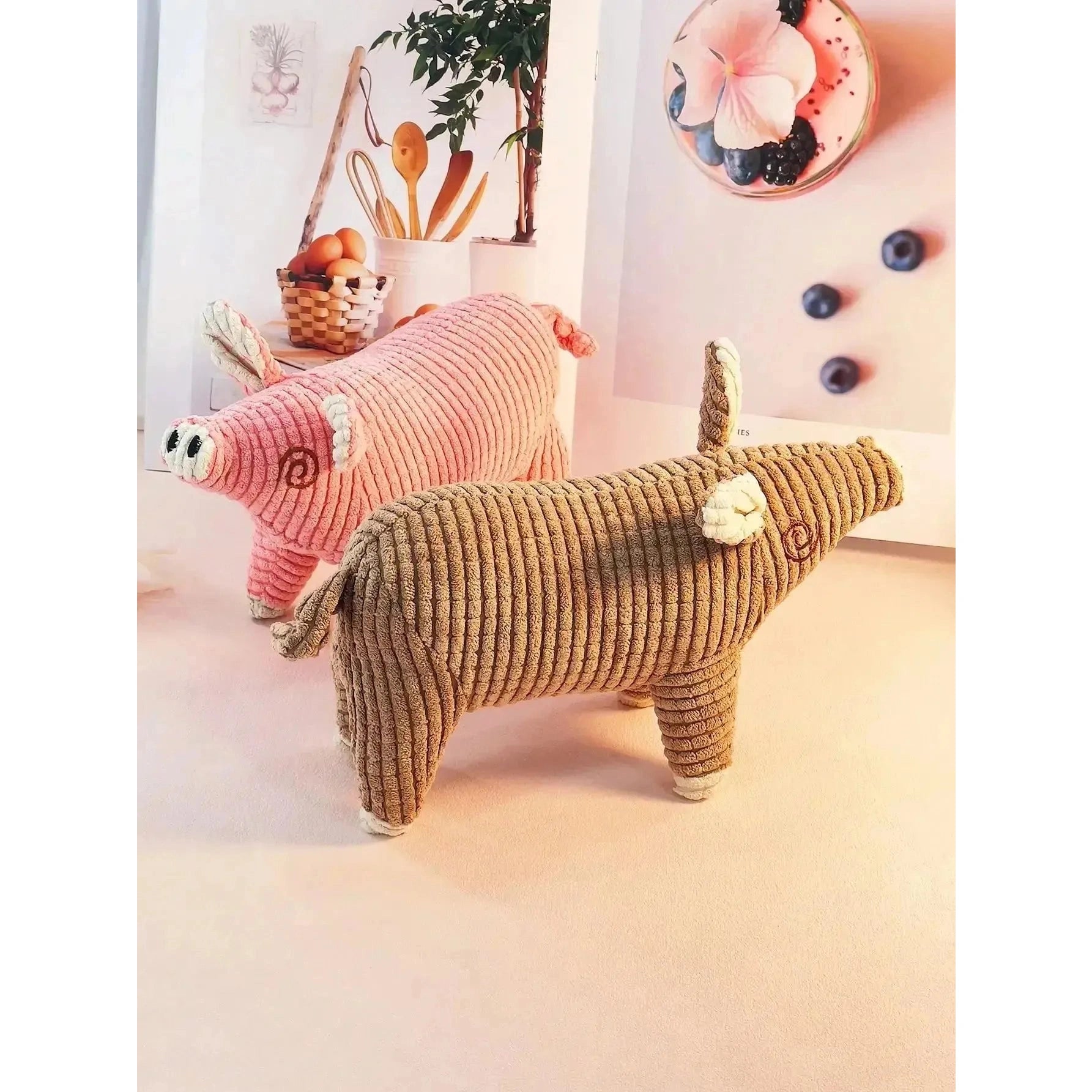 A cute cartoon pig pet plush toy dog toy relief artifact puppy grinding teeth bear from hi hi sound plush pet toys for pet use o