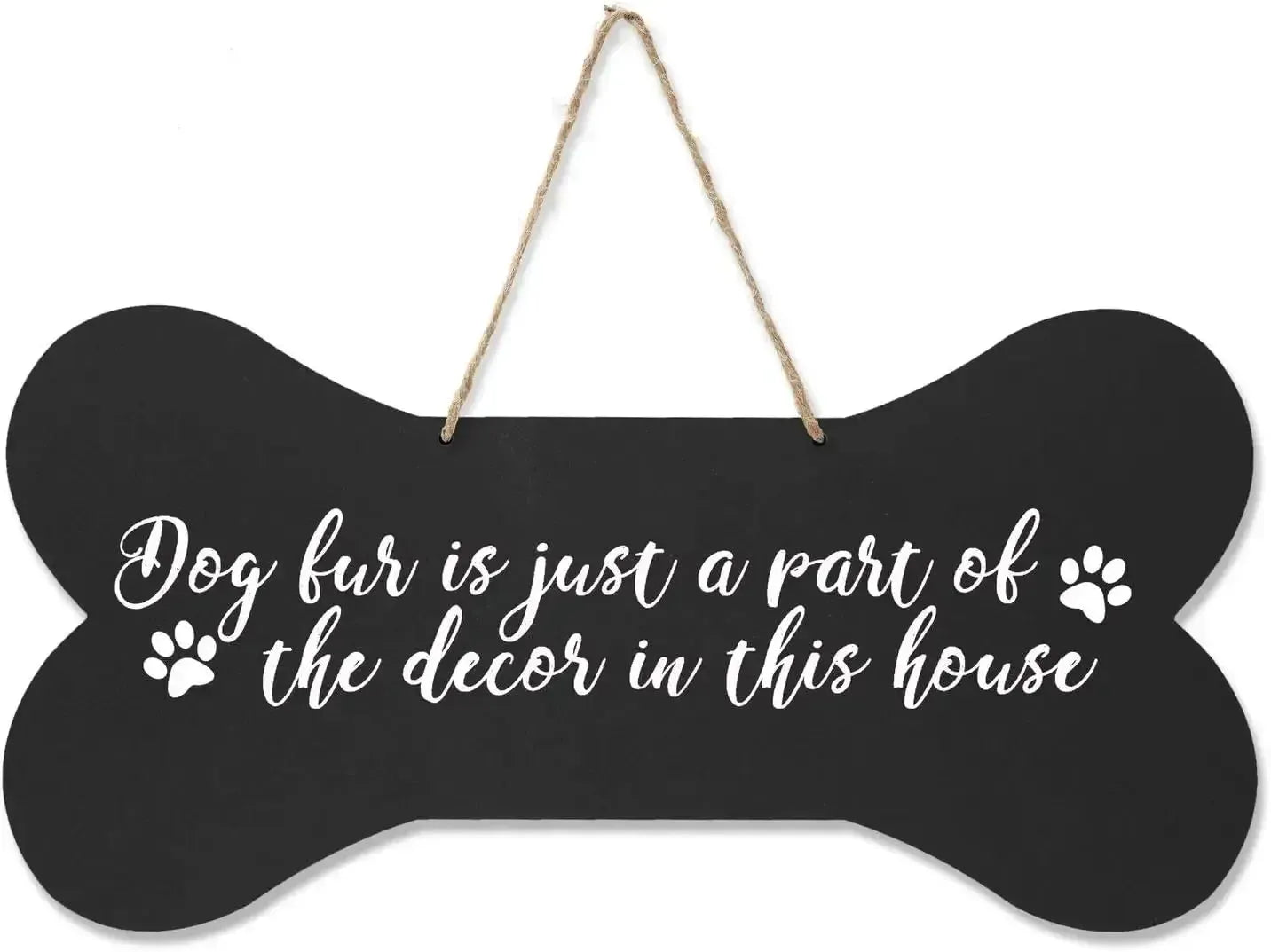 Home is Where My Dog is Pet Quote Dog Bone Wall Wooden Hanging Signs Dog Lovers Gifts for Women Dog Owner Gift for Home Decor