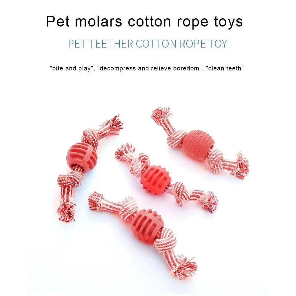 Bite Resistant Dog Rope Toy for Dogs Bite Resist Interactive Cotton Bone Small Puppy Chew Knot Teeth Cleaning Rope Dogs Toys