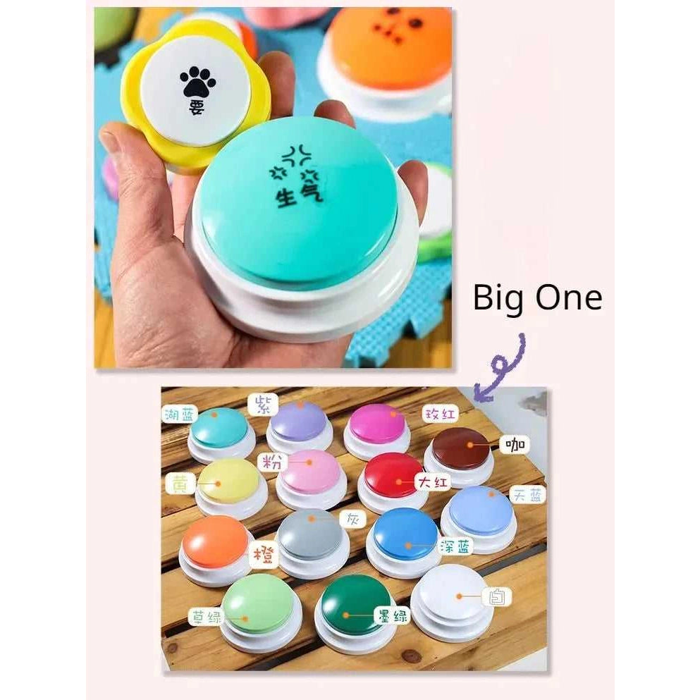 Cat Communication Small Button Dog Mini Recording Training Bell Internet Celebrity Pet Voice Tapping Sound Making Toy