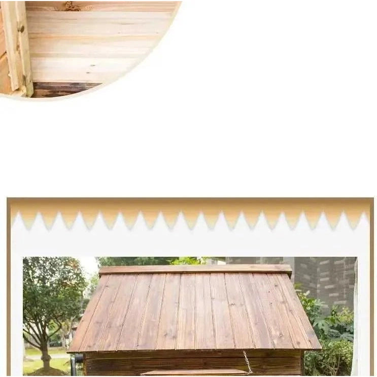 Wooden Dog House Nest Outdoor Rainproof Dog Cat Cage Modern Pet Kennels Warm Small Large Dogs Universal House H