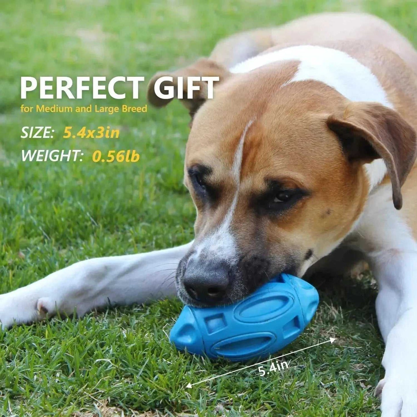 Squeaky Dog Toys for Aggressive Chewers Rubber Puppy Chew Ball Teeth grinding cleaning Durable Pet Toy for Medium Large Breed