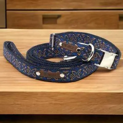 Finnigan's Designer Dog Collar & Leash: Big Breed Style Upgrade! 🐾