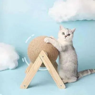 "Happy Cat Single-Layer Scratch Post: Scratch-Free Home Guarantee!" - Finnigan's Play Pen