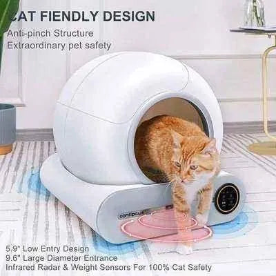 Luxury CleanPaw Automatic Self-Cleaning Cat Litter Box with App Control