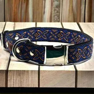 Enchanted Elegance Handmade Dog Collar for Majestic Breeds