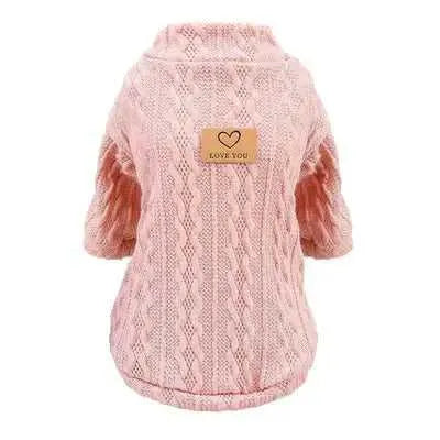 Posh Paws Pink Cashmere Sweater For Elegant Cats and Dogs