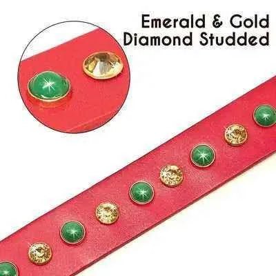 Regal Diamonds Leather Pet Dog Collar