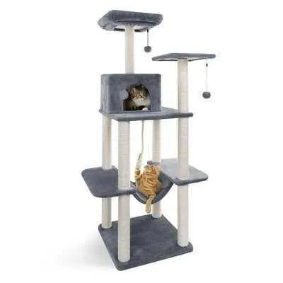 Sky City Kitty Castle: Modern Cat Tree Adventure