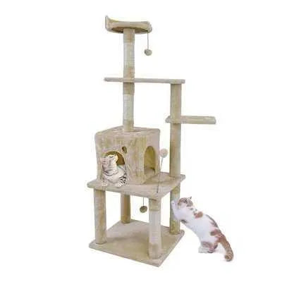 Sky City Kitty Castle: Modern Cat Tree Adventure