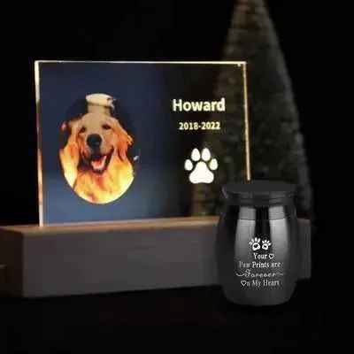 "Stainless Steel Pet Memorial Urn: Honour Your Beloved Pet in Style" 🌟 - Finnigan's Play Pen