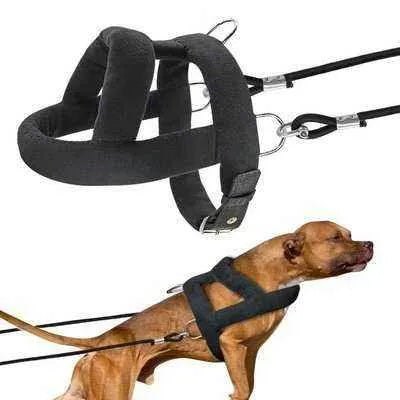 Luxury Weight Pulling Harness and Leash Set for Big and Strong Dogs