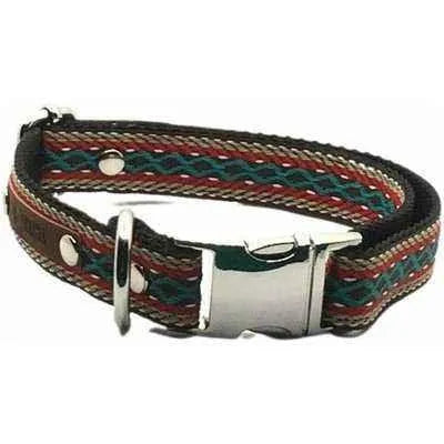 Elegance Unleashed: Handmade Designer Cotton Dog Collar for Medium Dogs