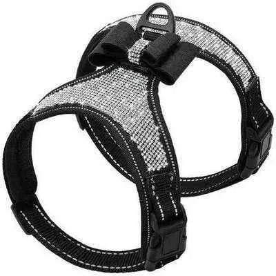 Diamond Dream - Rhinestone Reflective Dog Harness for Small/Medium Breeds