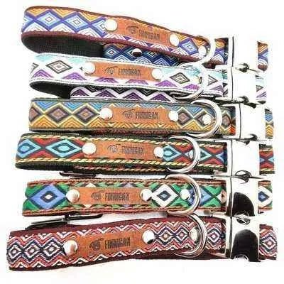 Finnigan Designer Dog Collar Harlequin Collection Medium