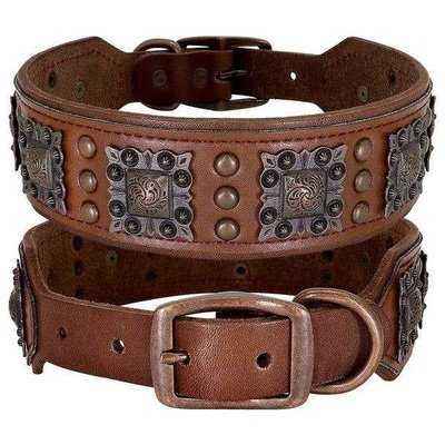 Exquisite Spike Leather Dog Collar