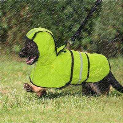 Reflective Dog Raincoat Dog Rain Jacket Waterproof Pet Coat Hoodies Jumpsuit For Small Medium Large Dogs French Bulldog S-2XL - Finnigan's Play Pen