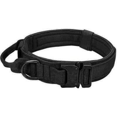 Military Tactical Dog Collar Durable Nylon Pet Training Collars Necklace With Handle Strong - Finnigan's Play Pen
